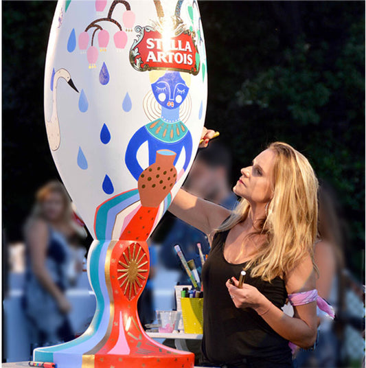Arte en vivo Stella Artois y water.org