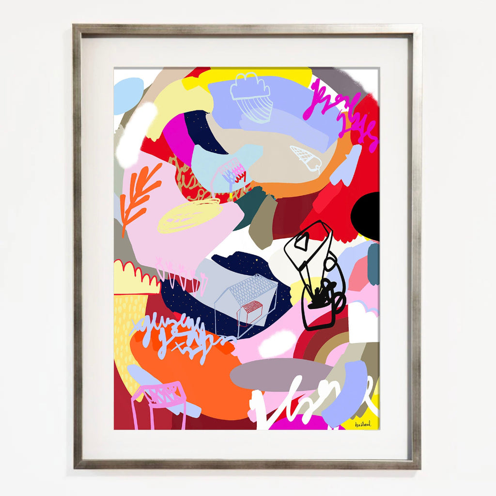 Mundo rojo con juguera