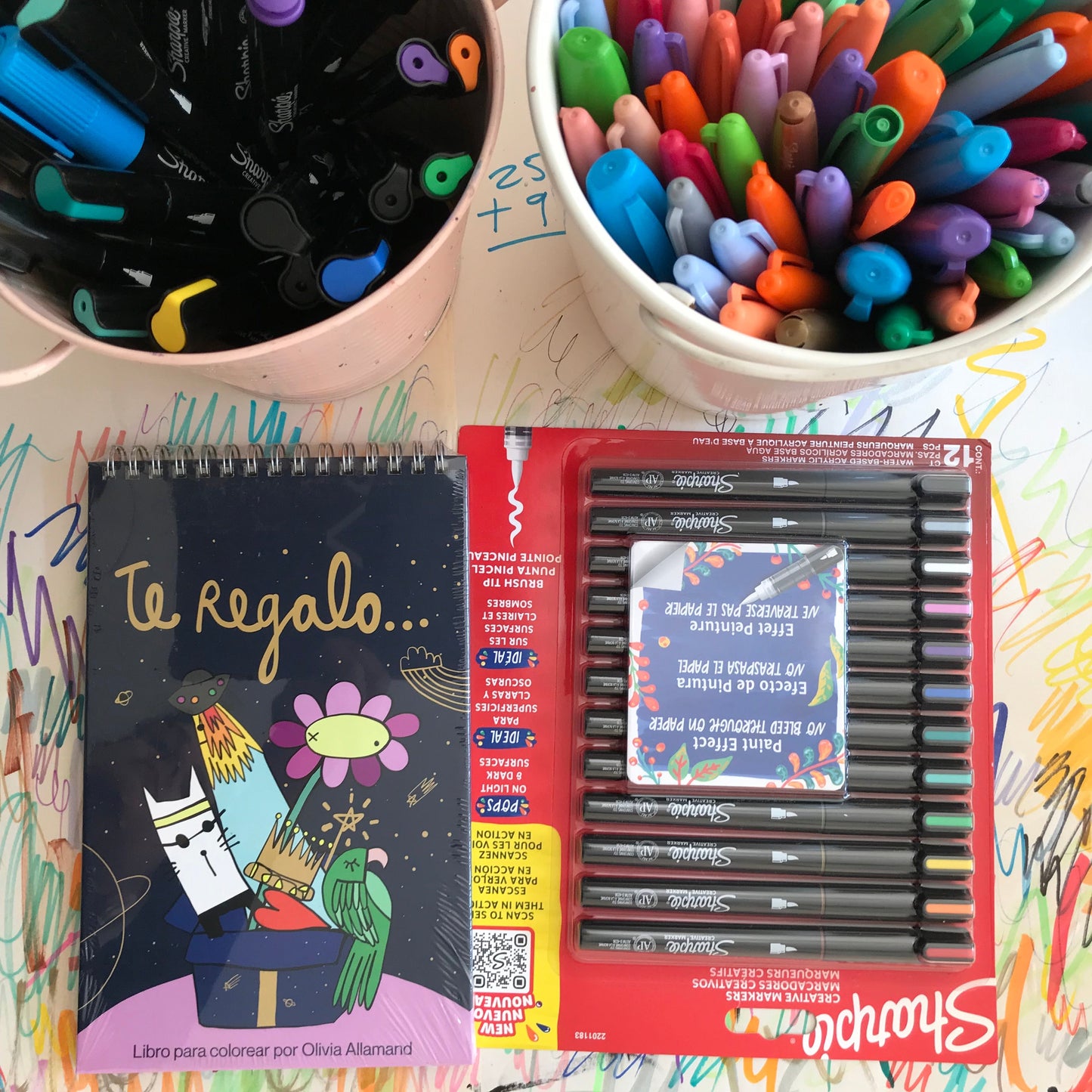 Te Regalo + Sharpie acrílicos punta Pincel