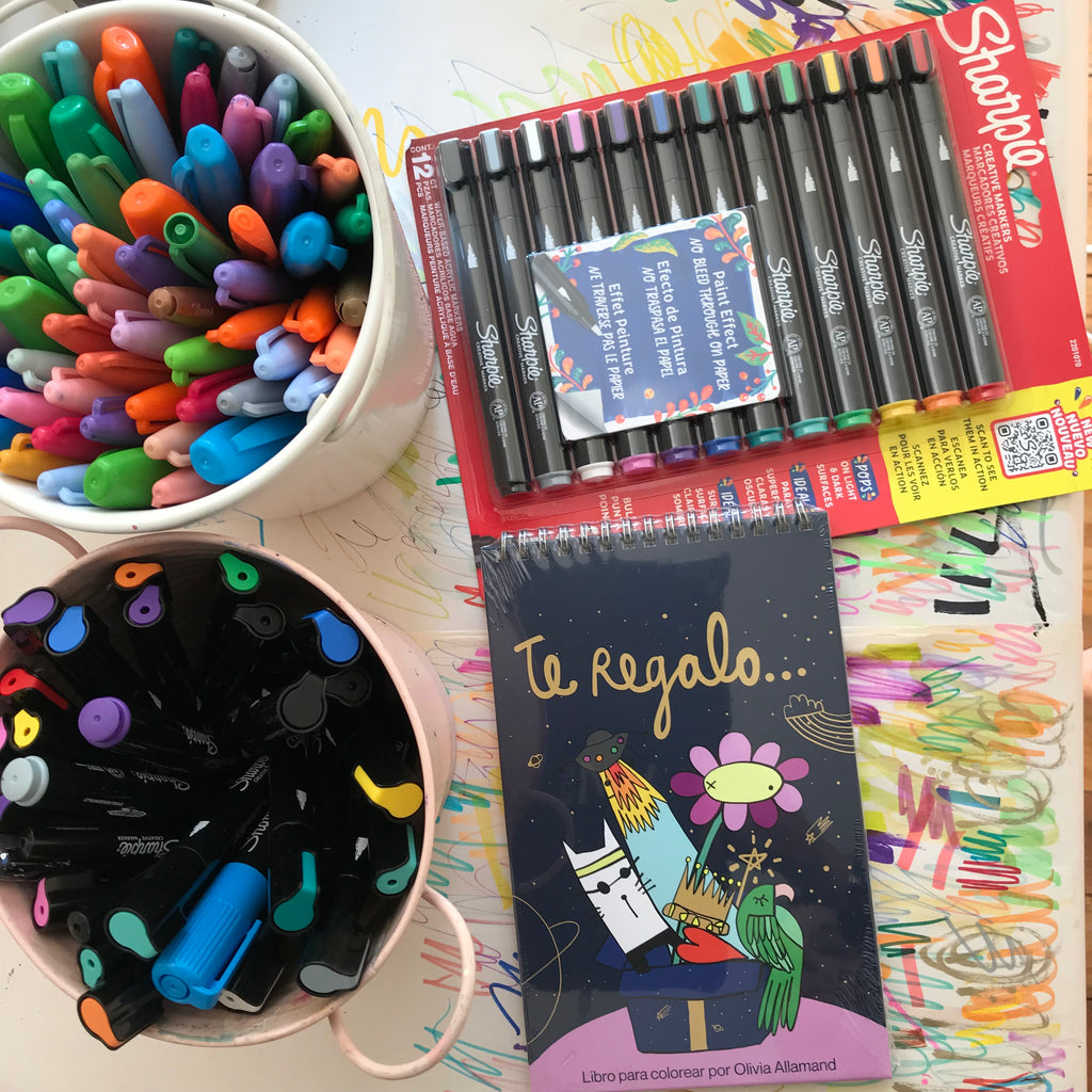 Te Regalo + Sharpie acrílicos punta Bala