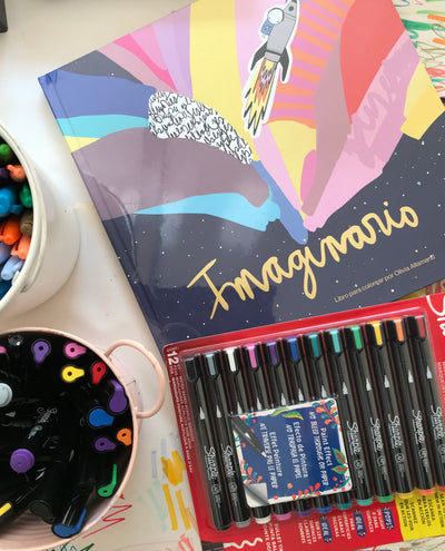 Imaginario + Sharpie acrílicos punta Bala