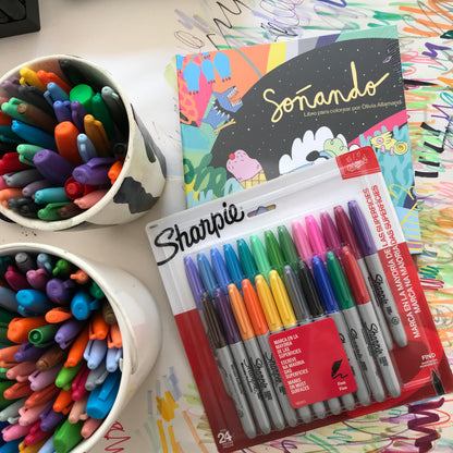 Soñando + Sharpie punta fina Classic