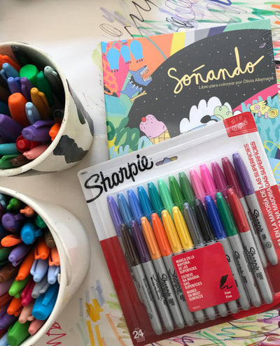Soñando + Sharpie punta fina Classic