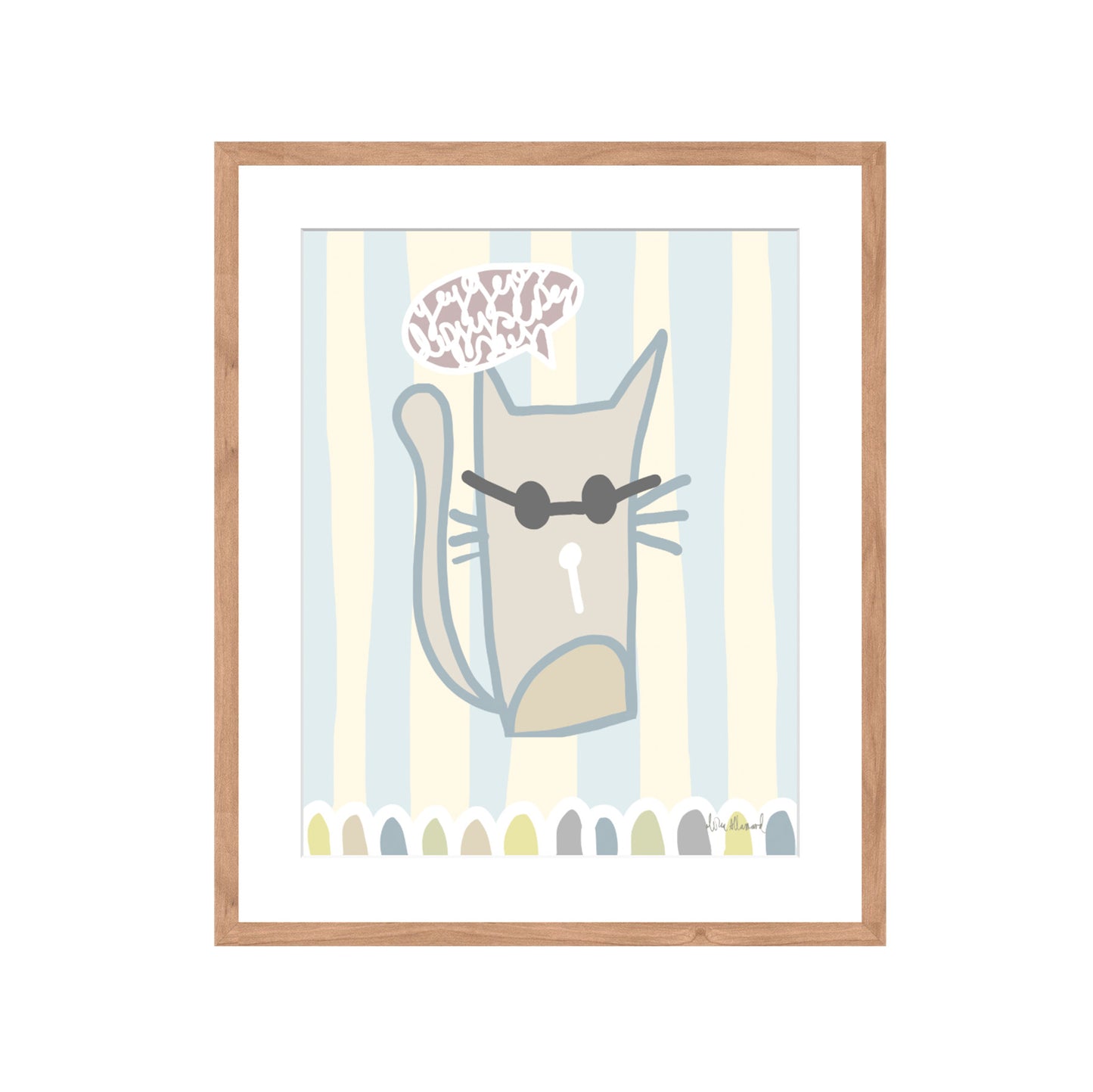 Gato Rallas Celeste