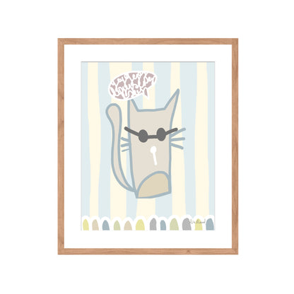 Gato Rallas Celeste
