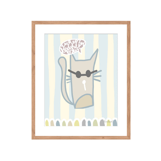 Gato Rallas Celeste