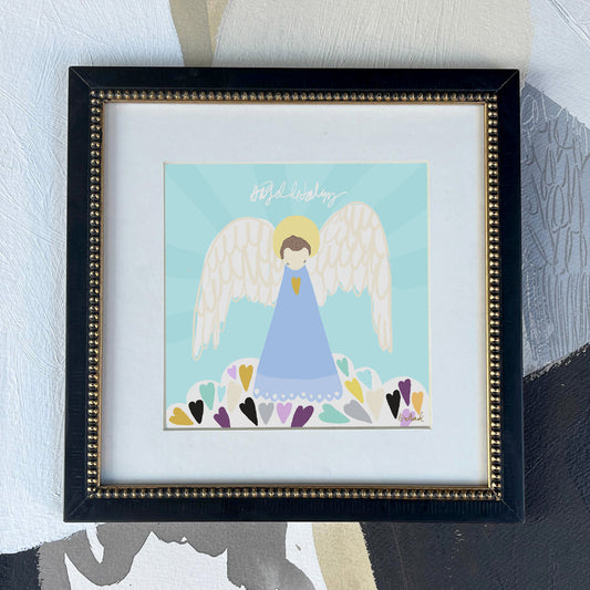 Ángel corazones